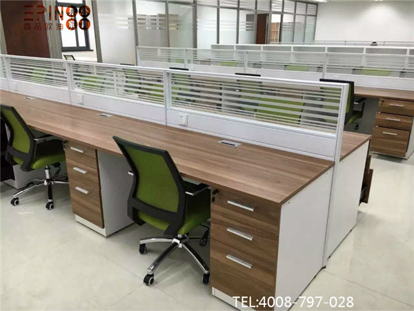 员工区办公桌职员屏风办公桌-沐鸣2屏风位定制