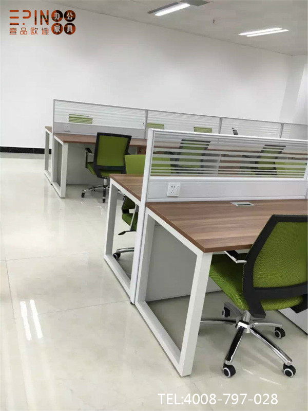 职员区办公家具屏风办公桌-沐鸣2员工办公桌定制