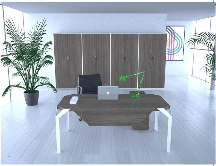 LOFT风格木纹班台 沐鸣2